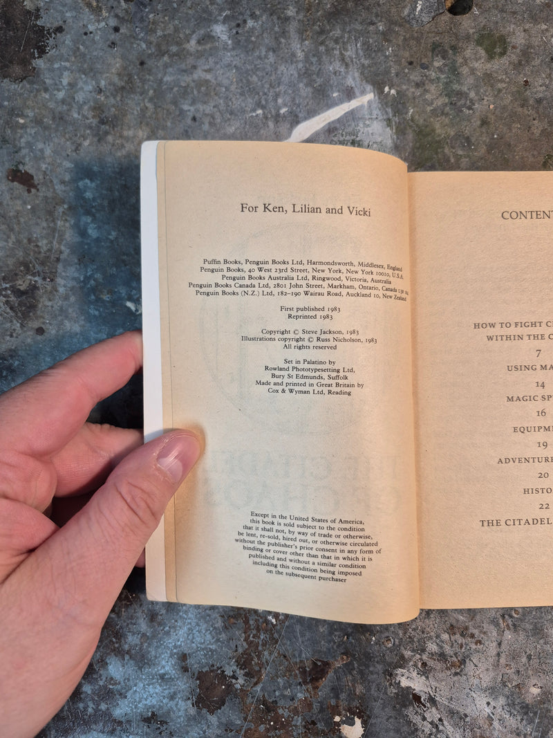 Fighting Fantasy Gamebook 2: The Citadel Of Chaos - Steve Jackson