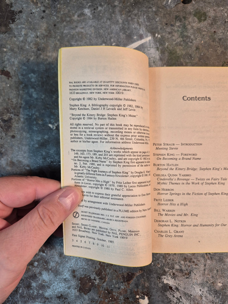 Fear Itself: The Horror Fiction Of Stephen King - Tim Underwood & Chuck Miller (editors)