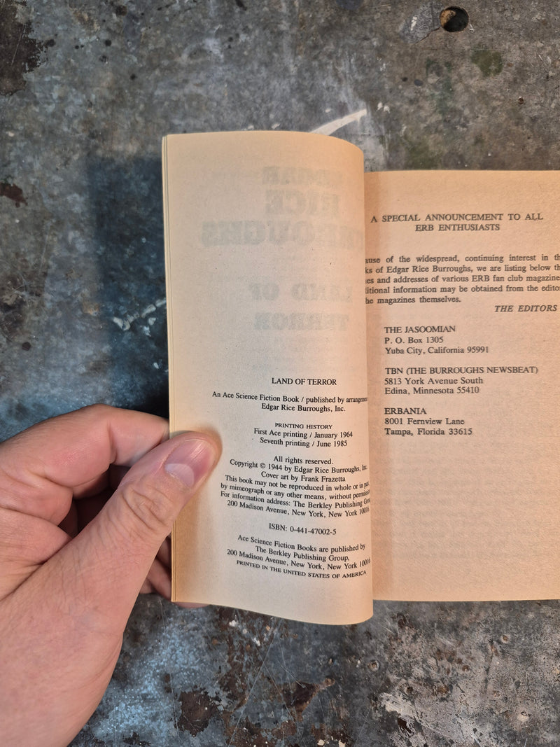 Land Of Terror - Edgar Rice Burroughs