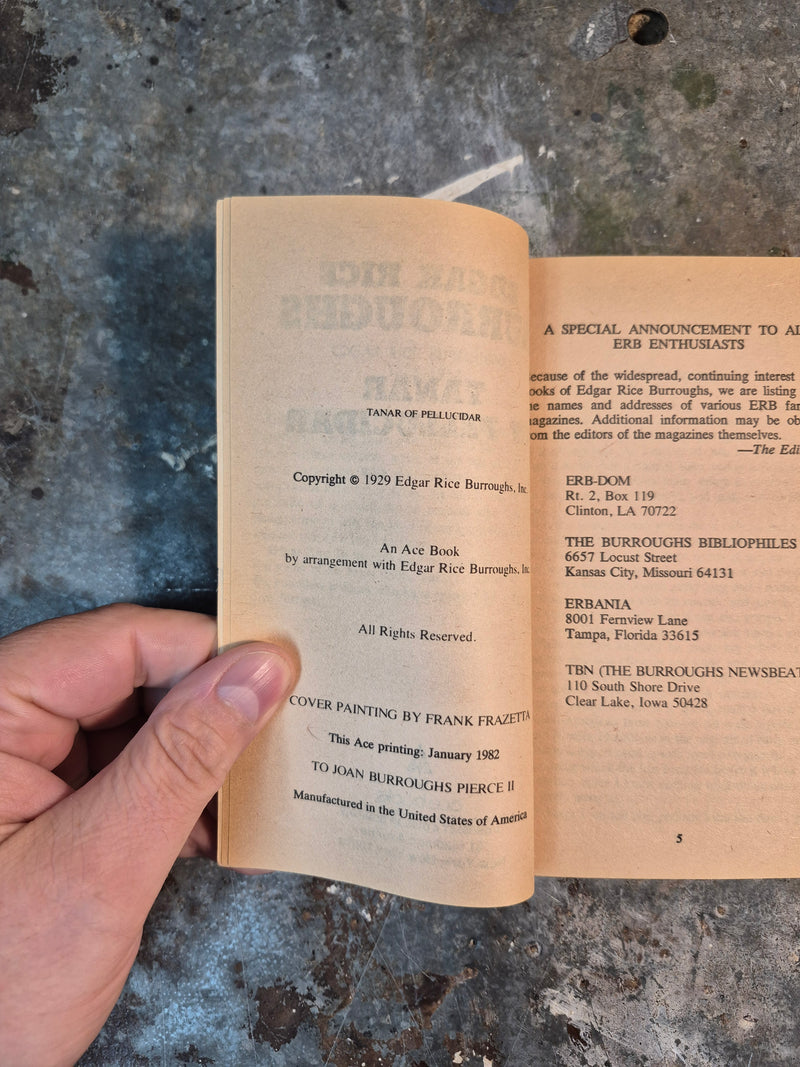 Tanar Of Pellucidar - Edgar Rice Burroughs