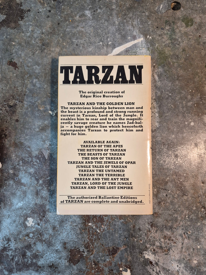 Tarzan And The Golden Lion - Edgar Rice Burroughs