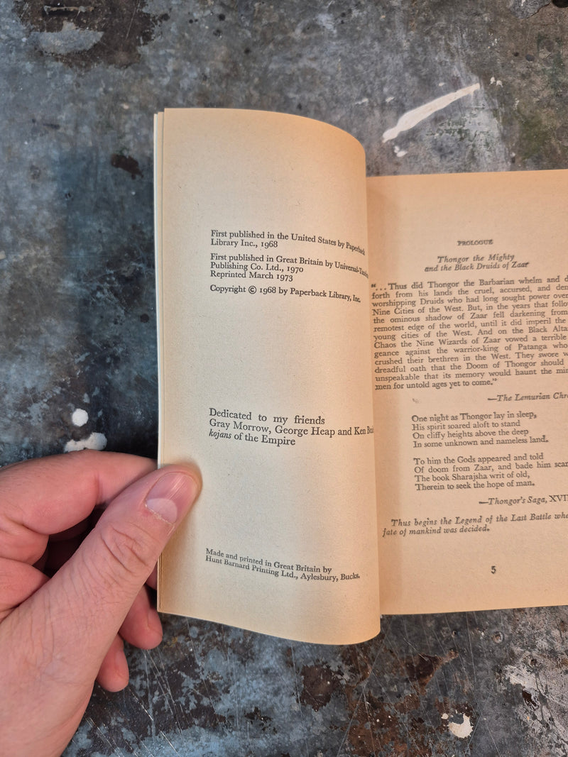 Thongor In The City Of Magicians - Lin Carter