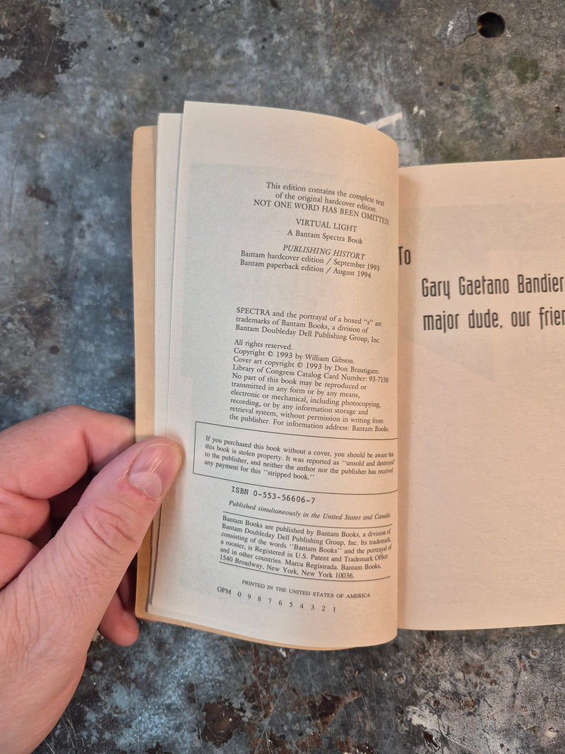 Virtual Light - WIlliam Gibson