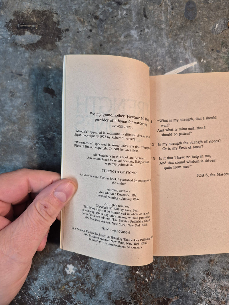 Strength Of Stones - Greg Bear