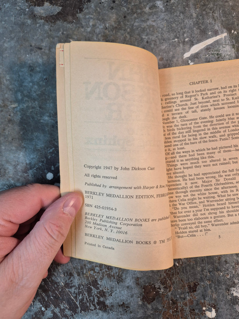 The Sleeping Sphinx - John Dickson Carr