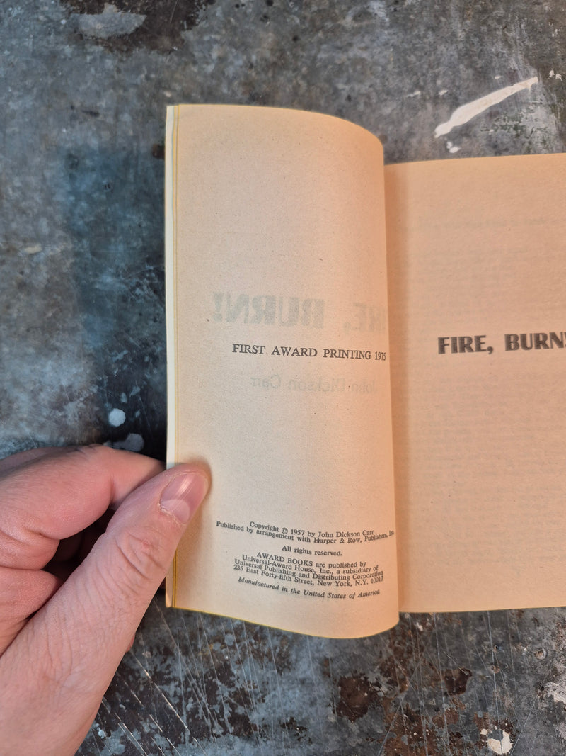 Fire, Burn! - John Dickson Carr