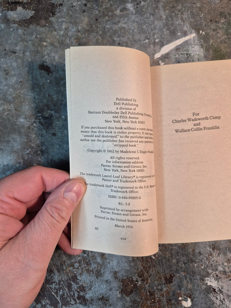 A Wrinkle In Time - Madeleine L'Engle