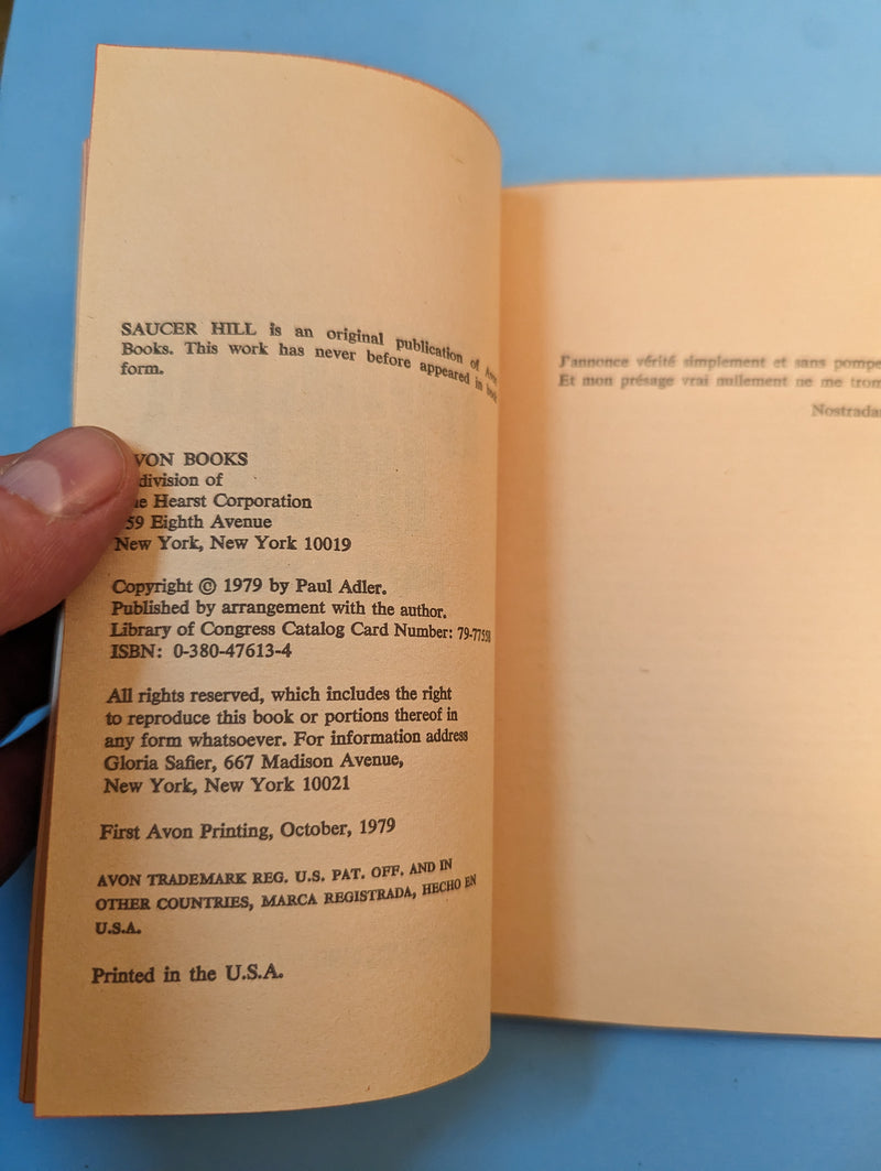 Saucer Hill - Paul Adler