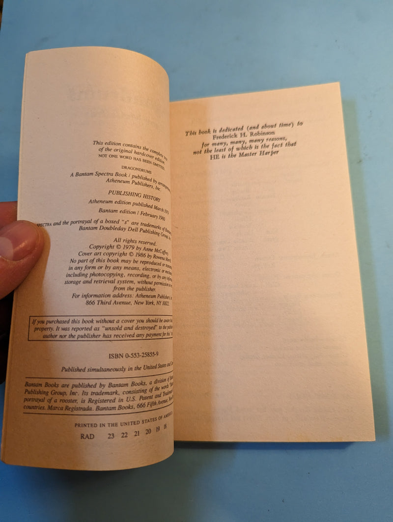 Dragondrums - Anne McCaffrey