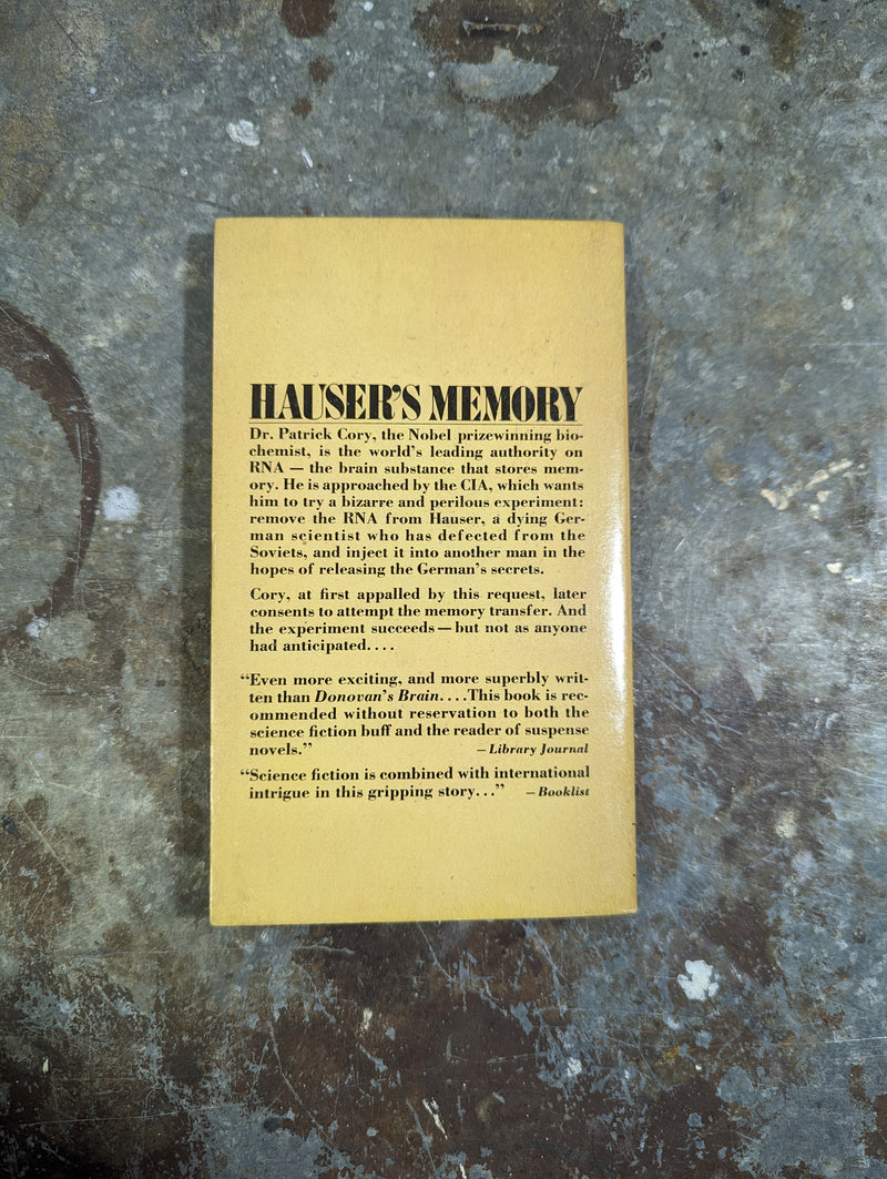 Hauser's Memory - Curt Siodmak