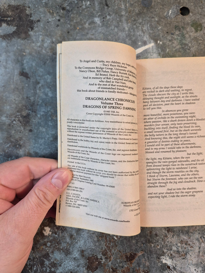 DragonLance Chronicles Volume III: Dragons Of Spring Dawning - Margaret Weis & Tracy Hickman