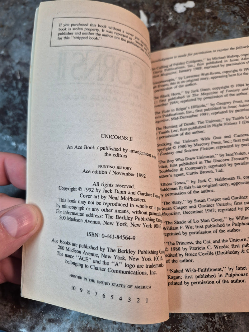 Unicorns II - Jack Dann & Gardner Dozois (editors)