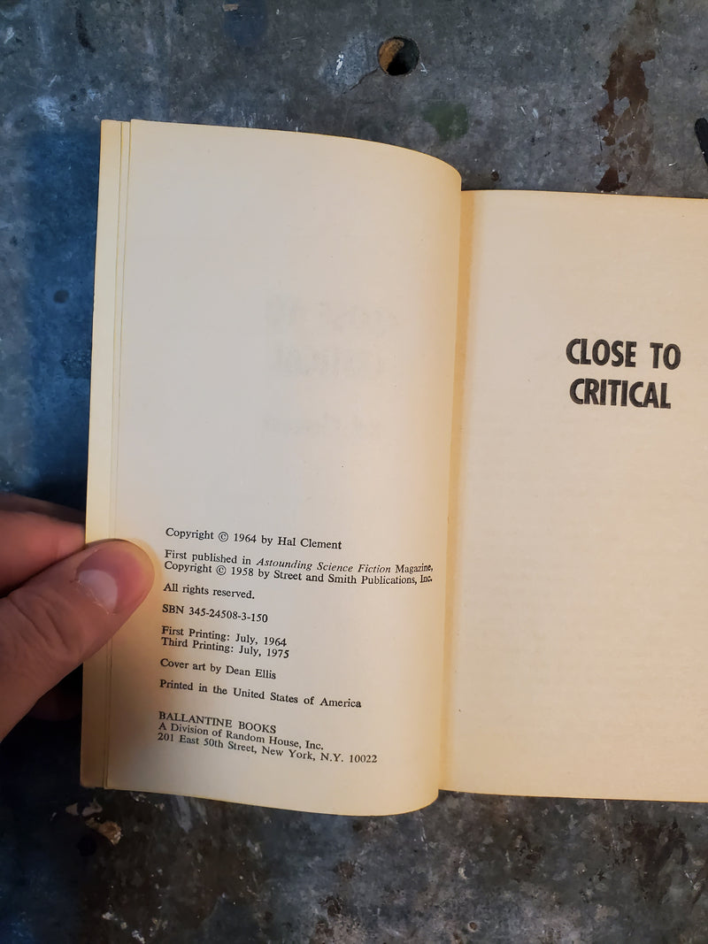 Close To Critical - Hal Clement