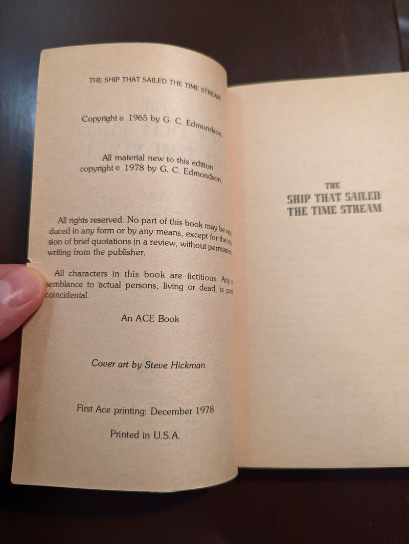 The Ship That Sailed The Time Stream - G. C. Edmondson