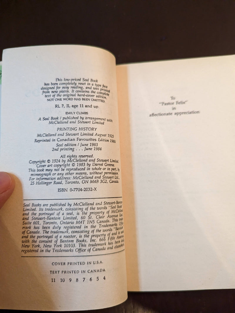 Emily Climbs - Lucy Maud Montgomery