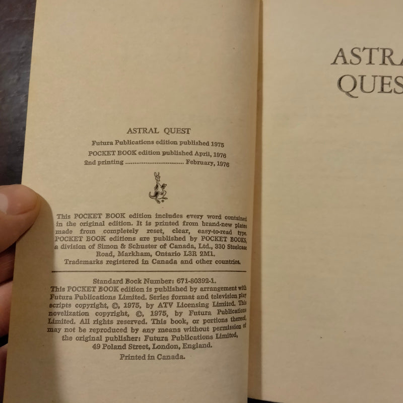 Space 1999: Astral Quest - John Rankine